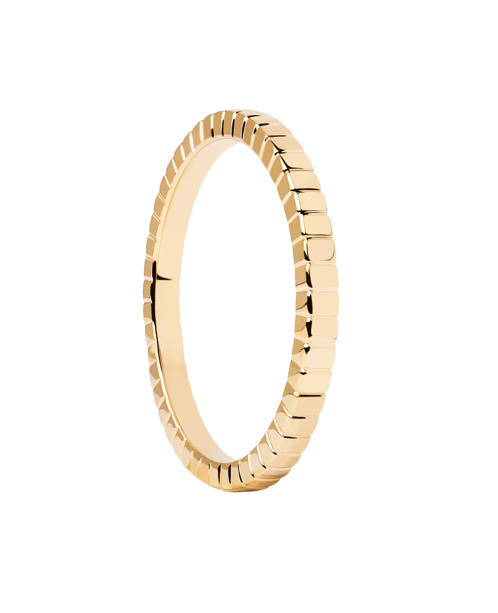 PDPAOLA Minimalistický pozlacený prsten Lea Essentials AN01-811 58 mm