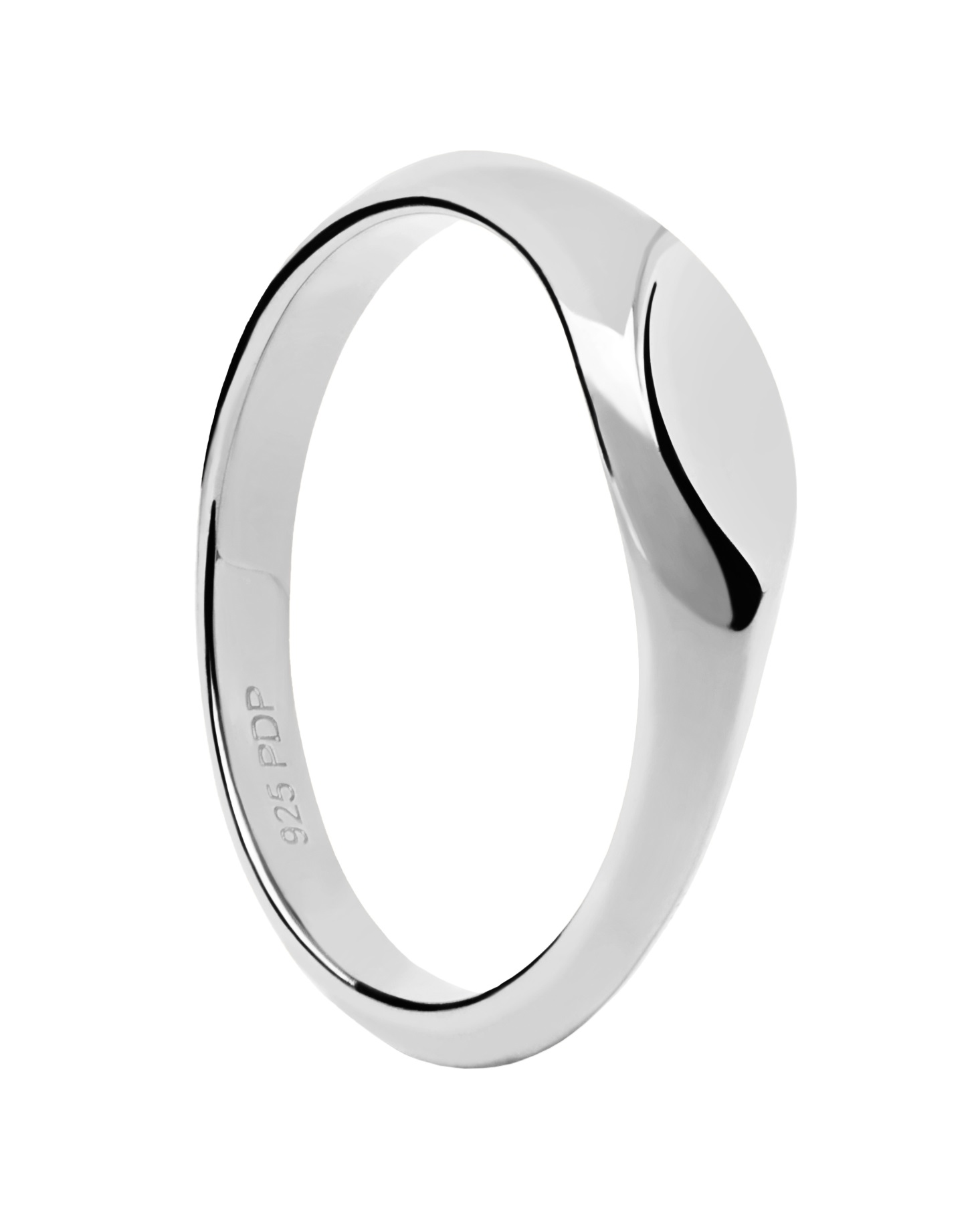 PDPAOLA Minimalistický stříbrný prsten Duke Vanilla AN02-A54 52 mm