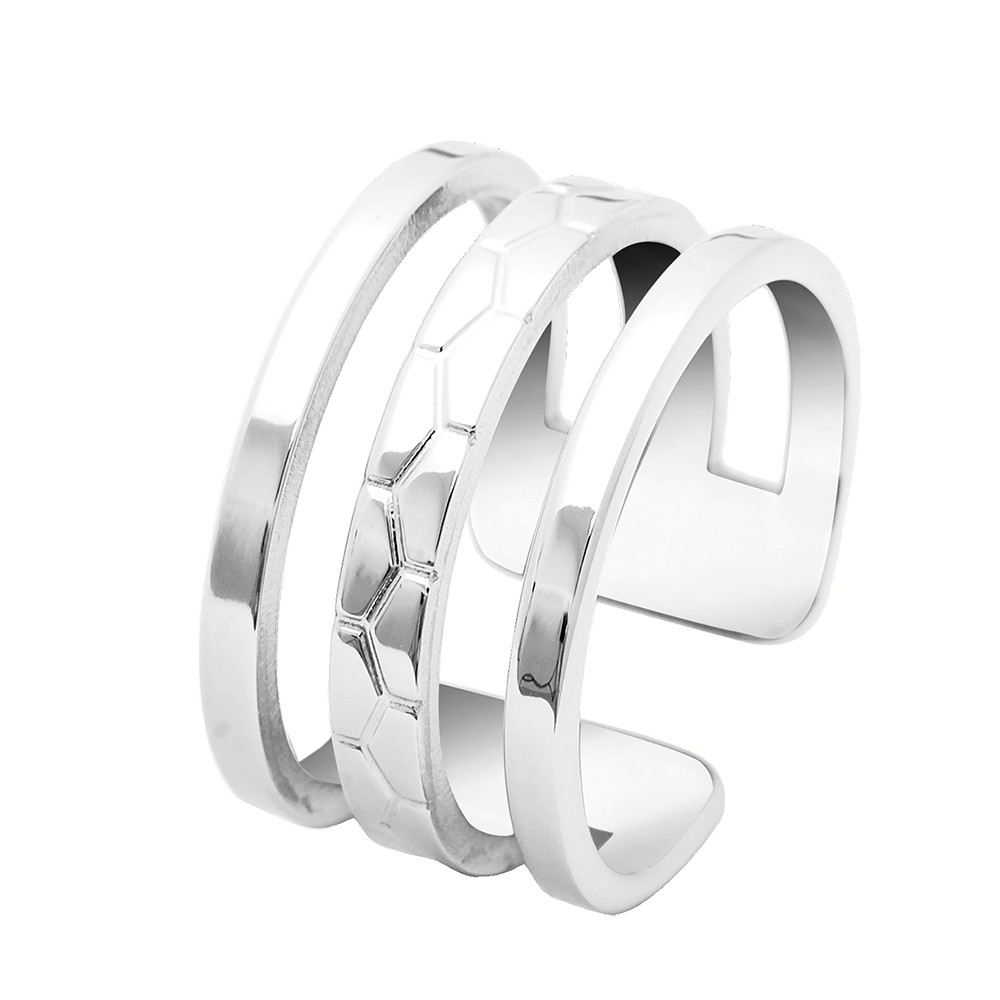 Pierre Lannier Minimalistický oceľový prsteň Ariane BJ07A310 54 mm