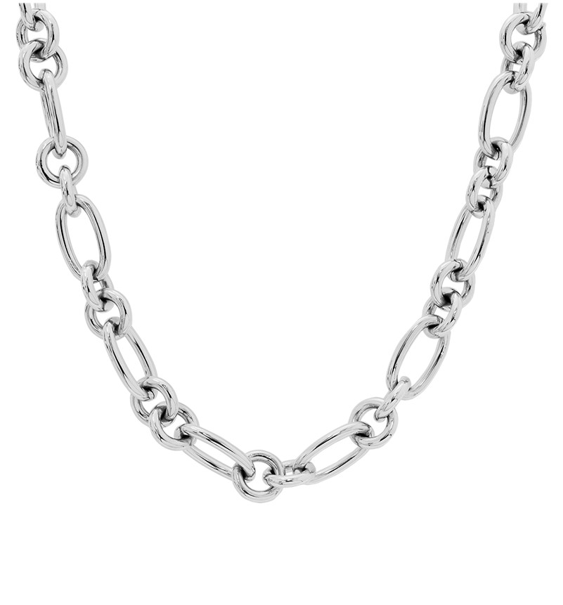 Pierre Lannier Výrazný oceľový náhrdelník Roxane BJ09A0101