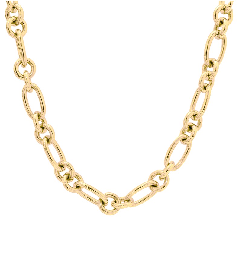 Pierre Lannier Výrazný pozlacený náhrdelník Roxane BJ09A0201