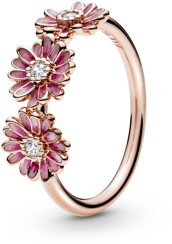 Pandora Bronzový prsten Růžové sedmikrásky 188792C01 58 mm