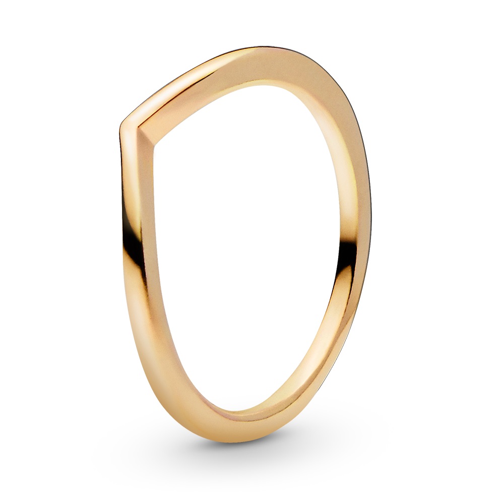 Pandora -  Minimalistický pozlacený prsten Shine Timeless 168742C00 52 mm