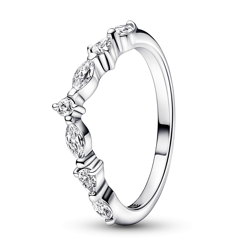 Pandora Okouzlujicí stříbrný prsten se zirkony Timeless 192390C01 50 mm