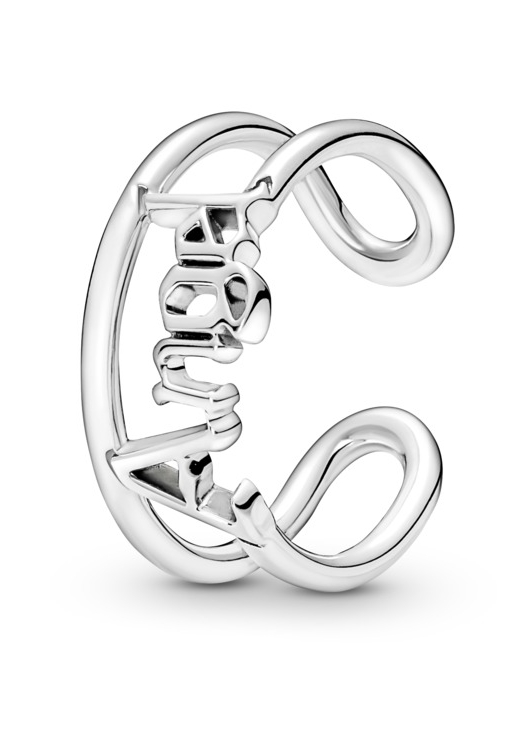 Pandora -  Otevřený stříbrný prsten Angel Me 190105C00 52 mm