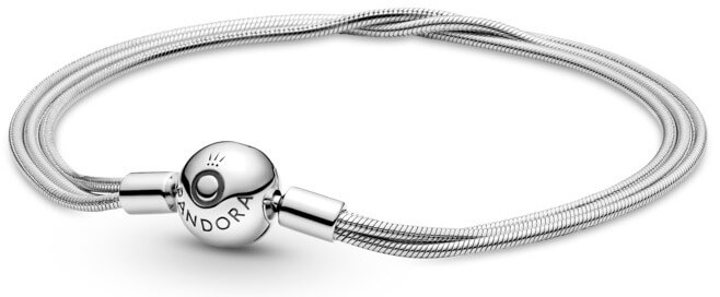 Pandora Luxusní stříbrný náramek Moments 599338C00 17 cm