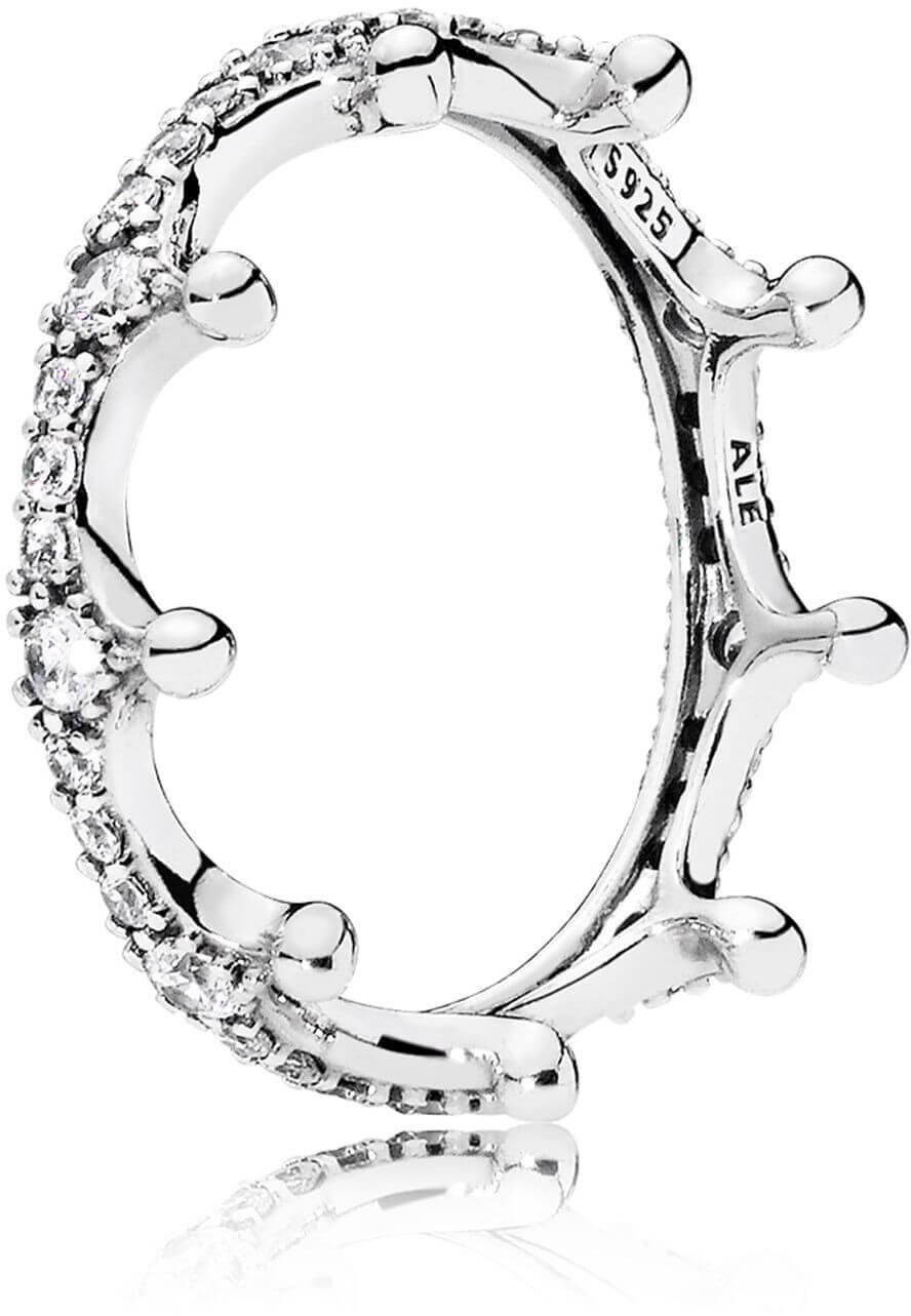 Pandora Prekrásny strieborný prsteň Začarovaná koruna 197087CZ 60 mm