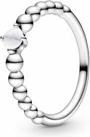 Pandora Stříbrný prsten pro ženy narozené v dubnu 198867C04 50 mm