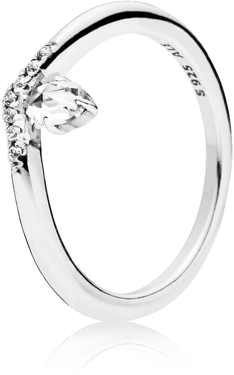 Pandora -  Stříbrný prsten s kamínky 197790CZ 56 mm