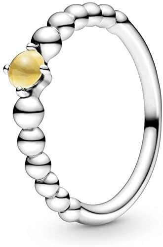 Pandora Strieborný prsteň pre ženy narodené v novembri 198867C11 60 mm