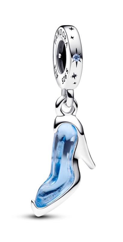 Pandora Stříbrný visací přívěsek Popelčin střevíček Disney 793071C01
