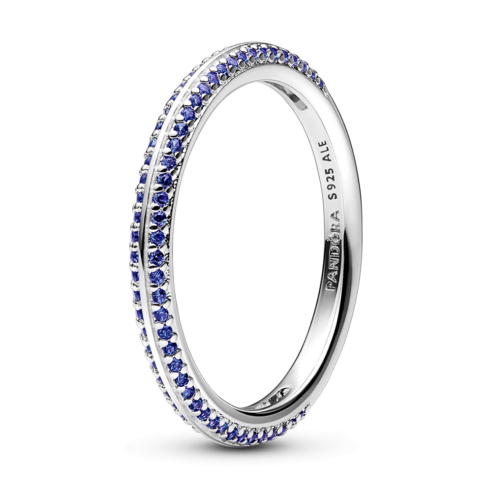 Pandora -  Třpytivý stříbrný prsten s kubickými zirkony Me 199679C03 50 mm