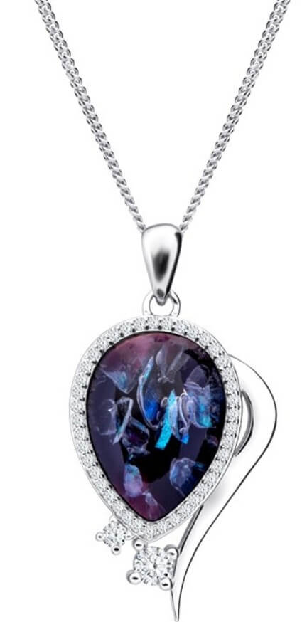 Preciosa -  Elegantní náhrdelník Ines Matrix 6110 26 (řetízek, přívěsek)