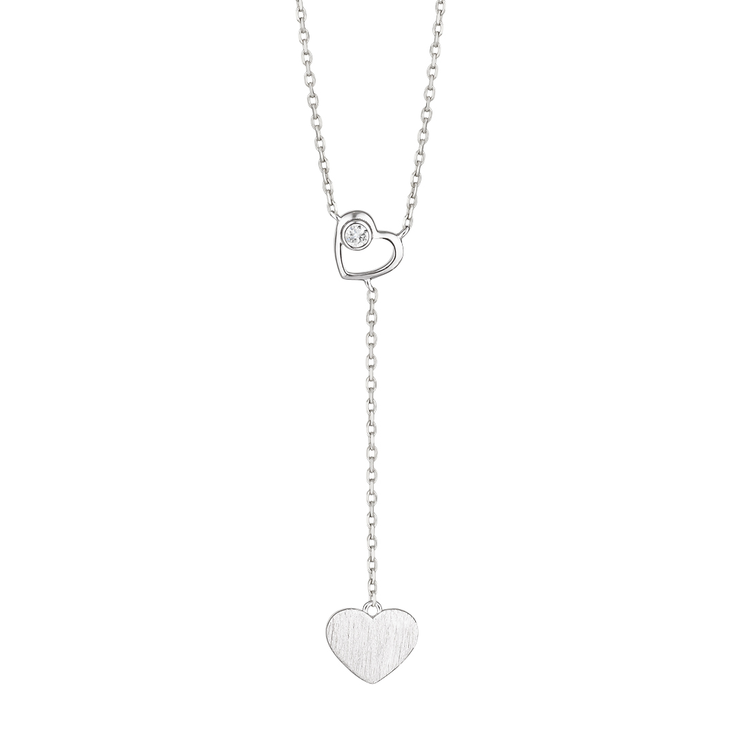 Preciosa Nežný náhrdelník so srdiečkami Pearl Passion 5382 00