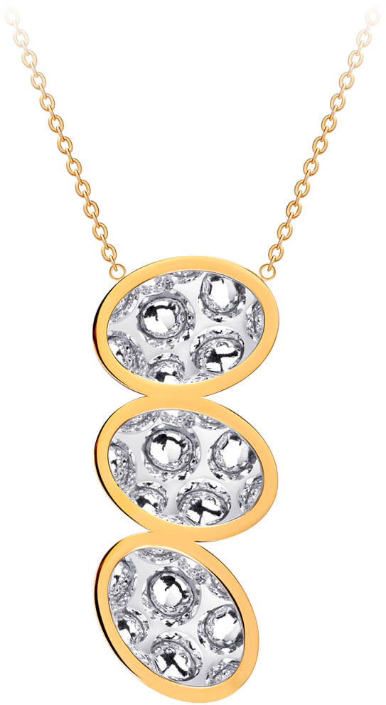 Preciosa Oceľový náhrdelník s trblietavým príveskom Idared 7364Y00