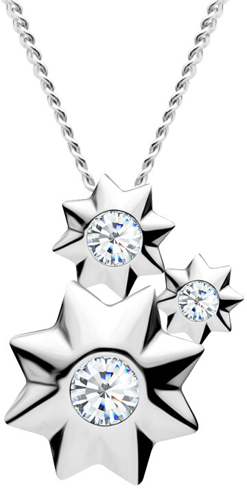 Preciosa -  Hvězdičkový stříbrný náhrdelník Orion 5245 00 (řetízek, přívěsek)