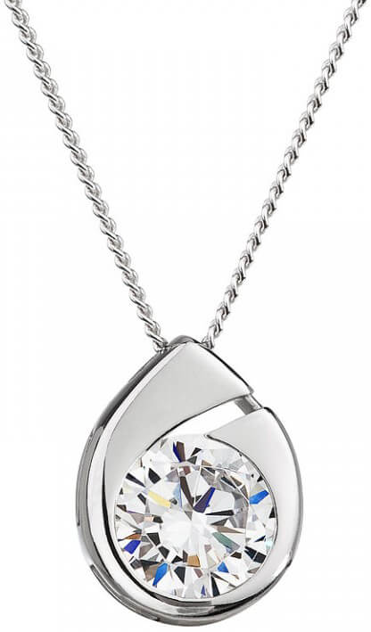 Preciosa Strieborný náhrdelník WISP 5105 00 (retiazka, prívesok)