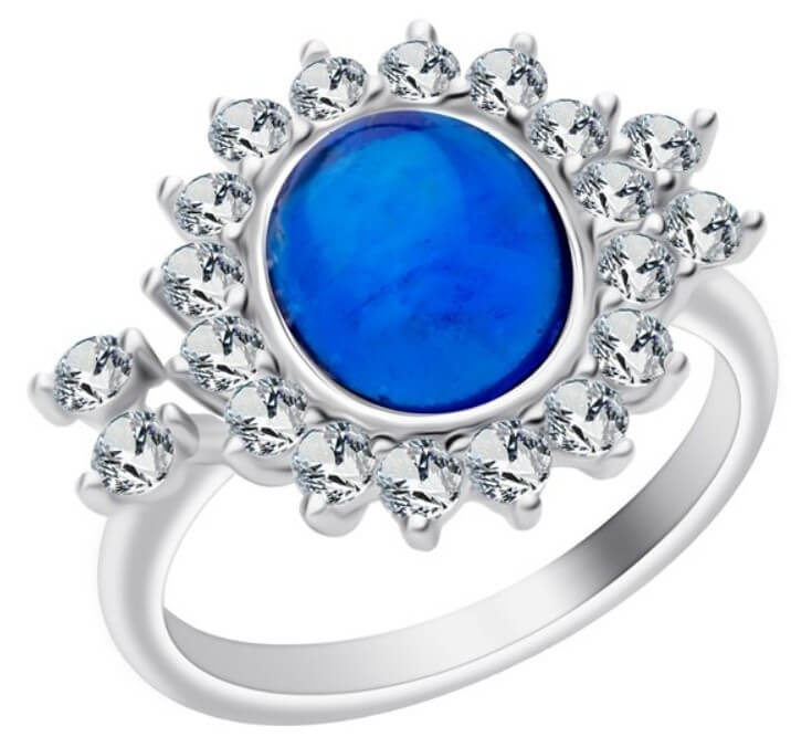 Preciosa -  Stříbrný prsten Camellia 6108 68