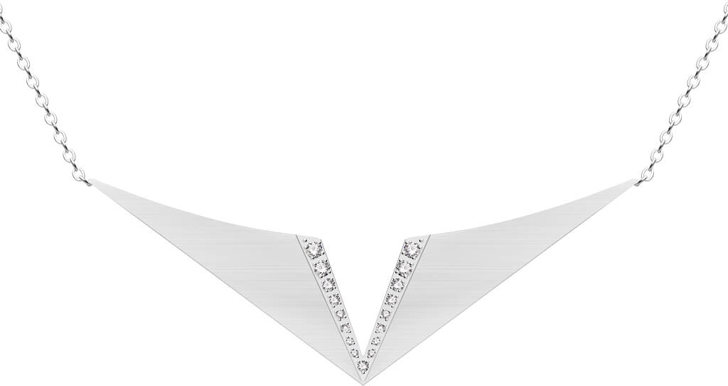 Preciosa Unikátny oceľový náhrdelník Gemini 7332 00