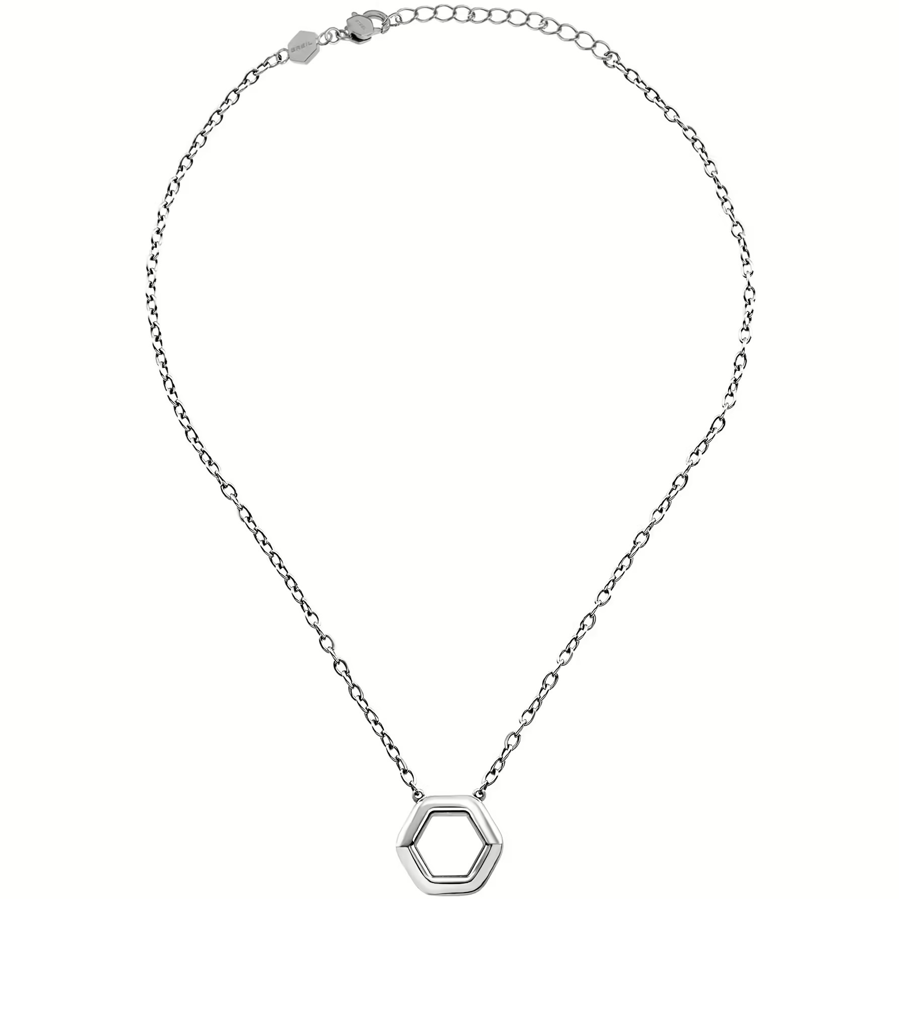 BREIL Moderní dámský náhrdelník z oceli Hexagonia TJ3506