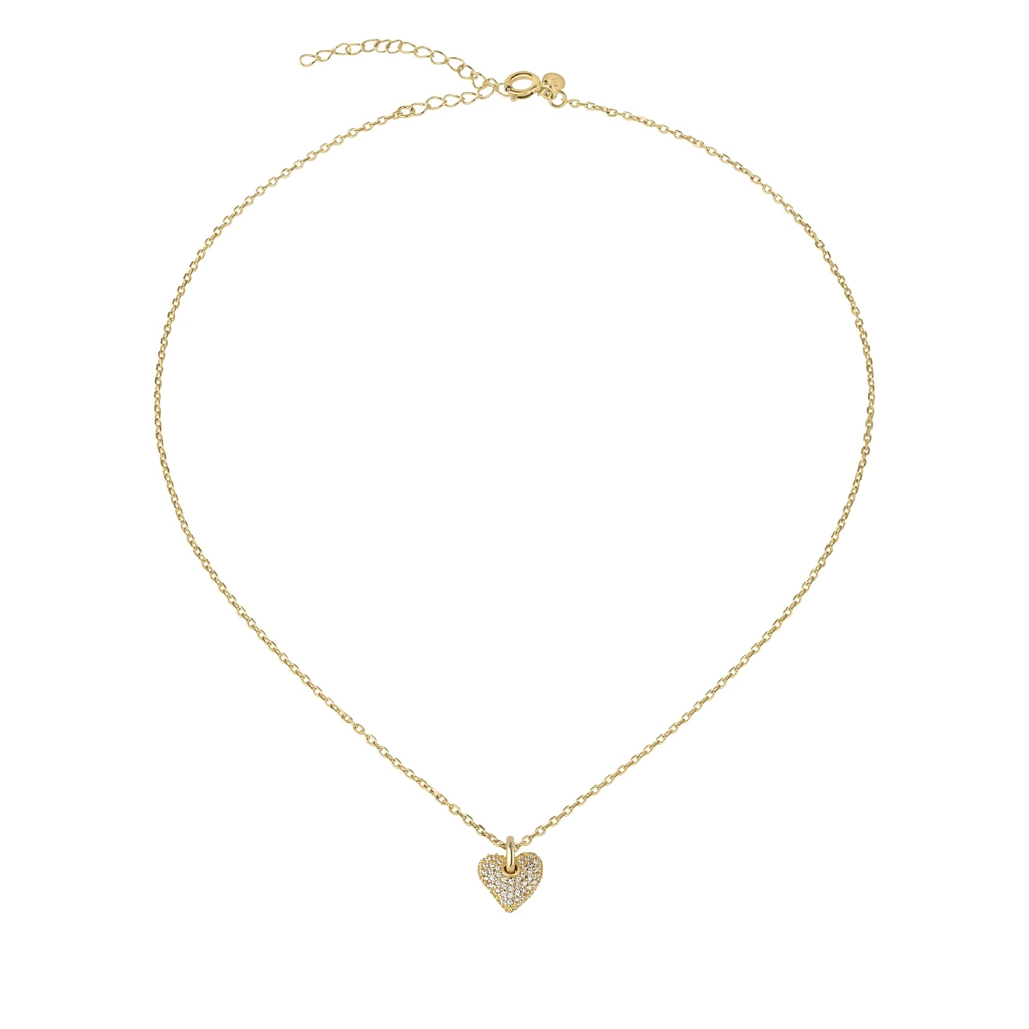 BREIL Něžný pozlacený náhrdelník se srdíčkem Darling TJ3156