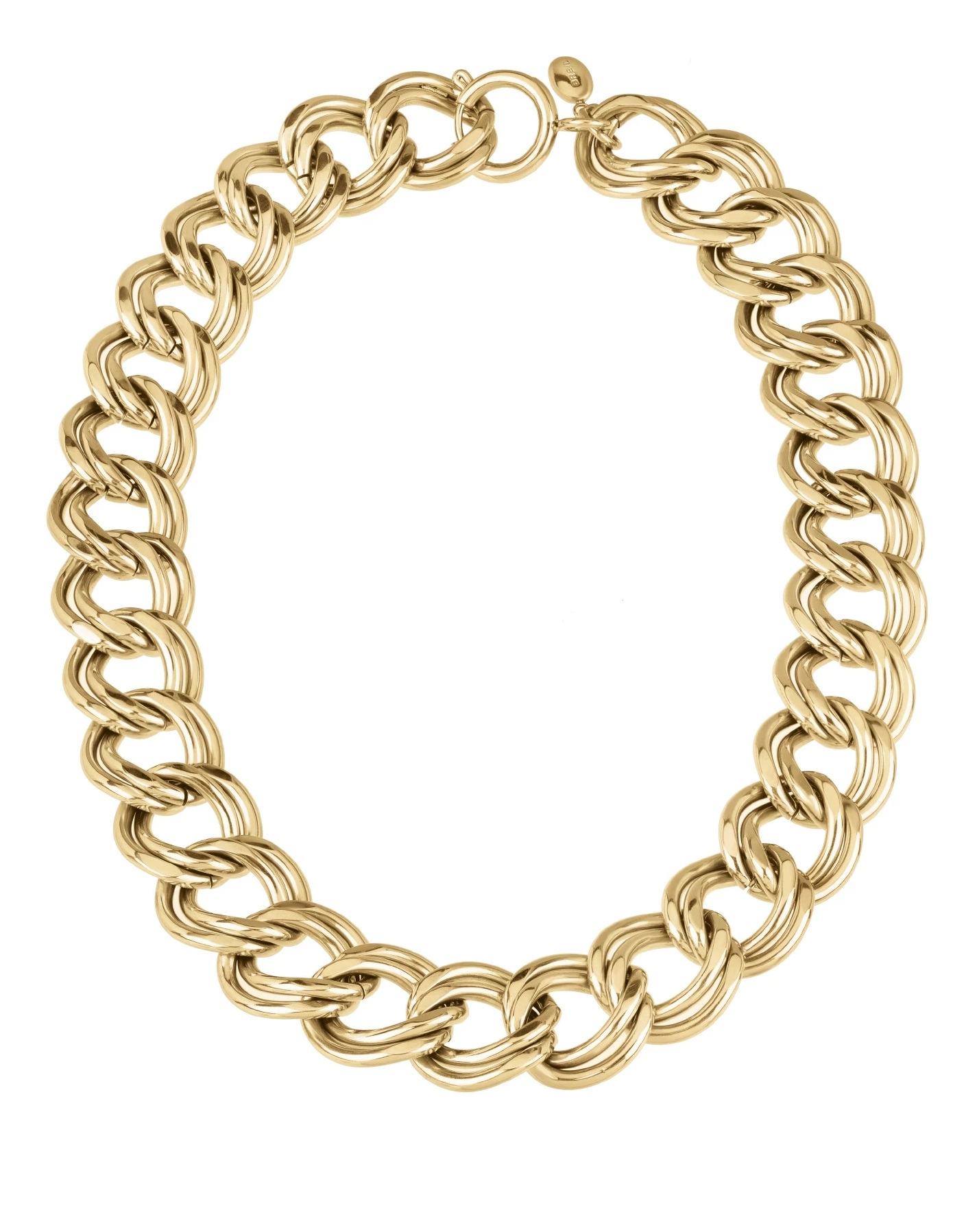 BREIL Výrazný pozlátený náhrdelník Hyper TJ3043