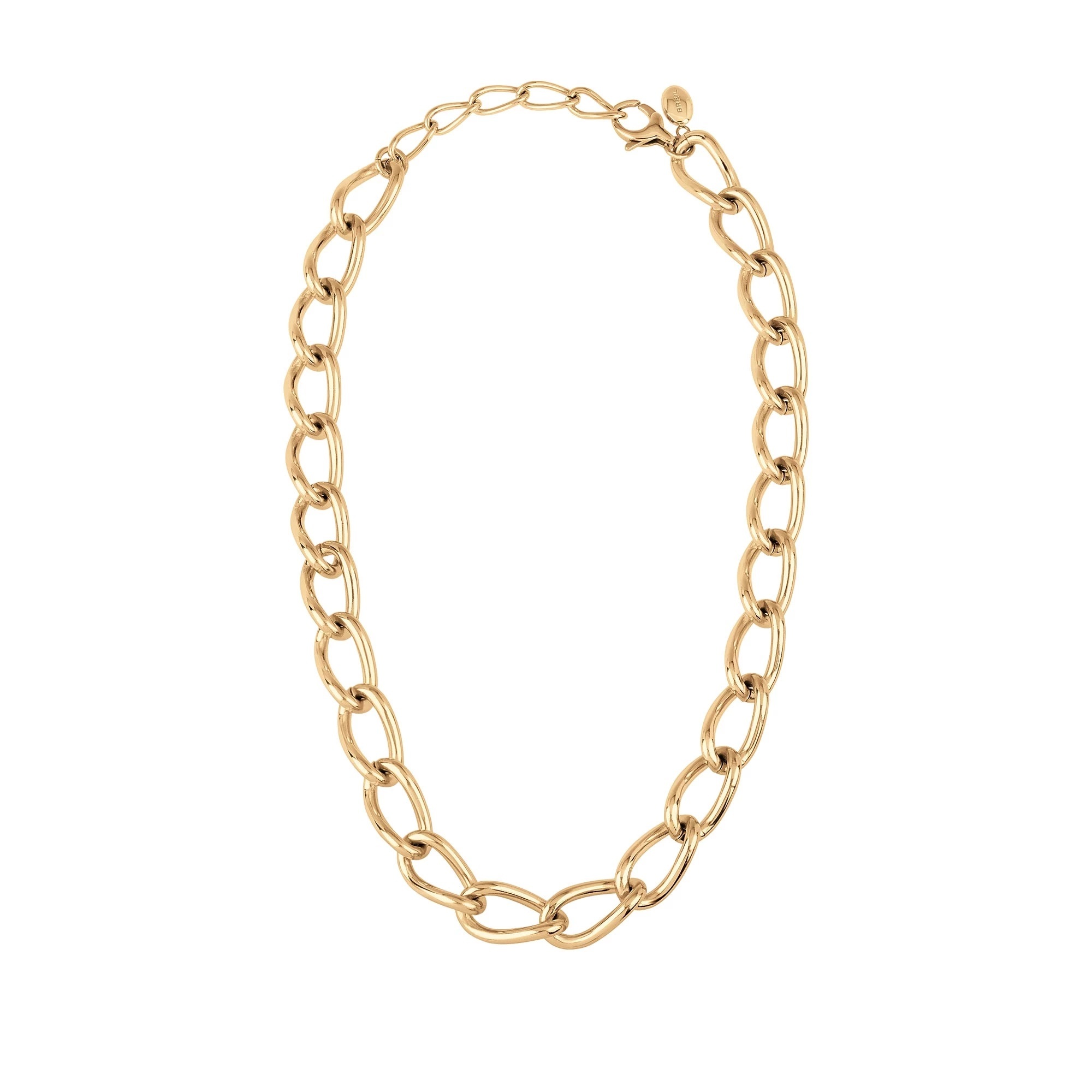 BREIL Výrazný pozlacený náhrdelník Join up TJ2922