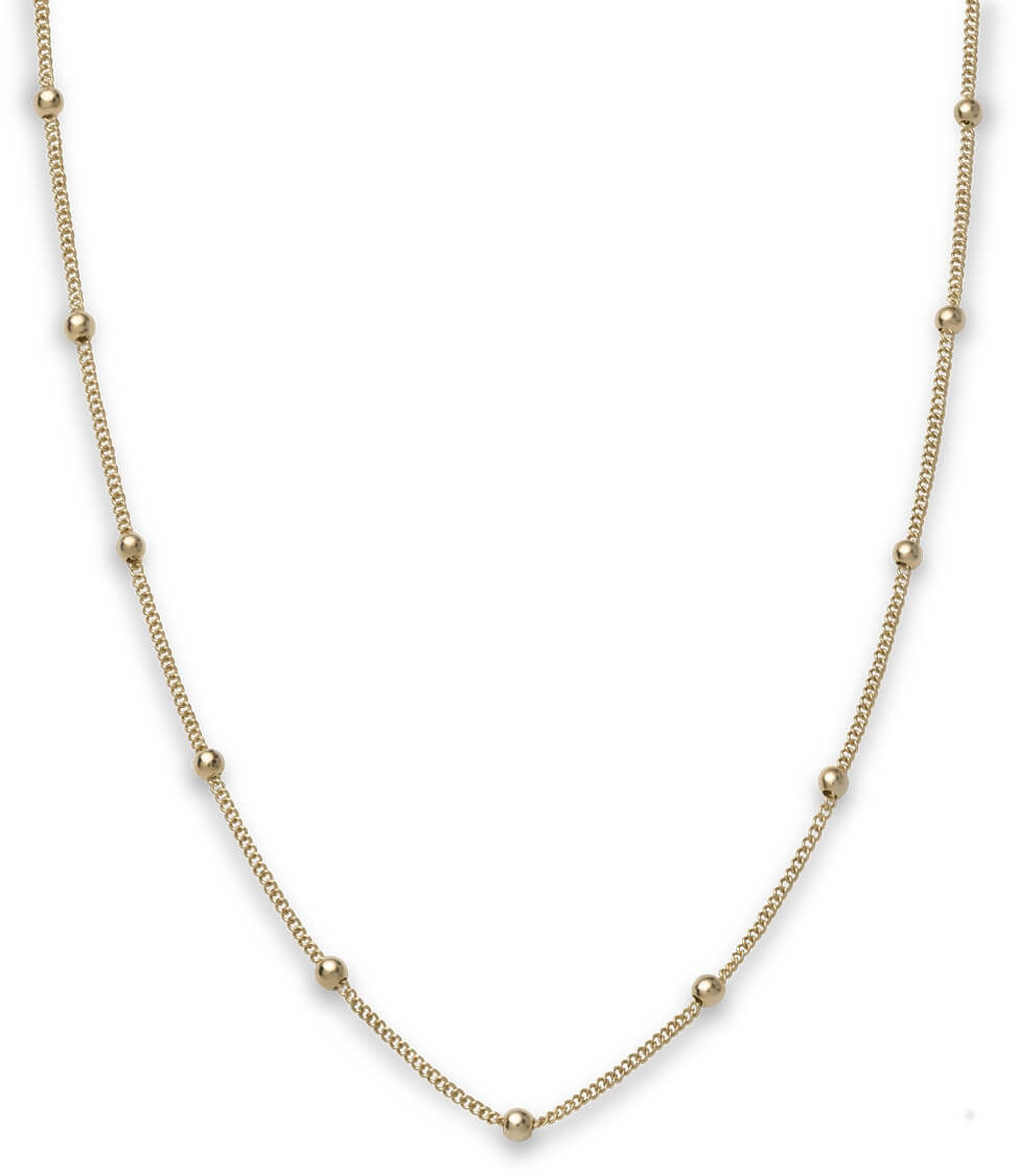 Rosefield -  Pozlacený ocelový náhrdelník s kuličkami Iggy JDCHG-J057