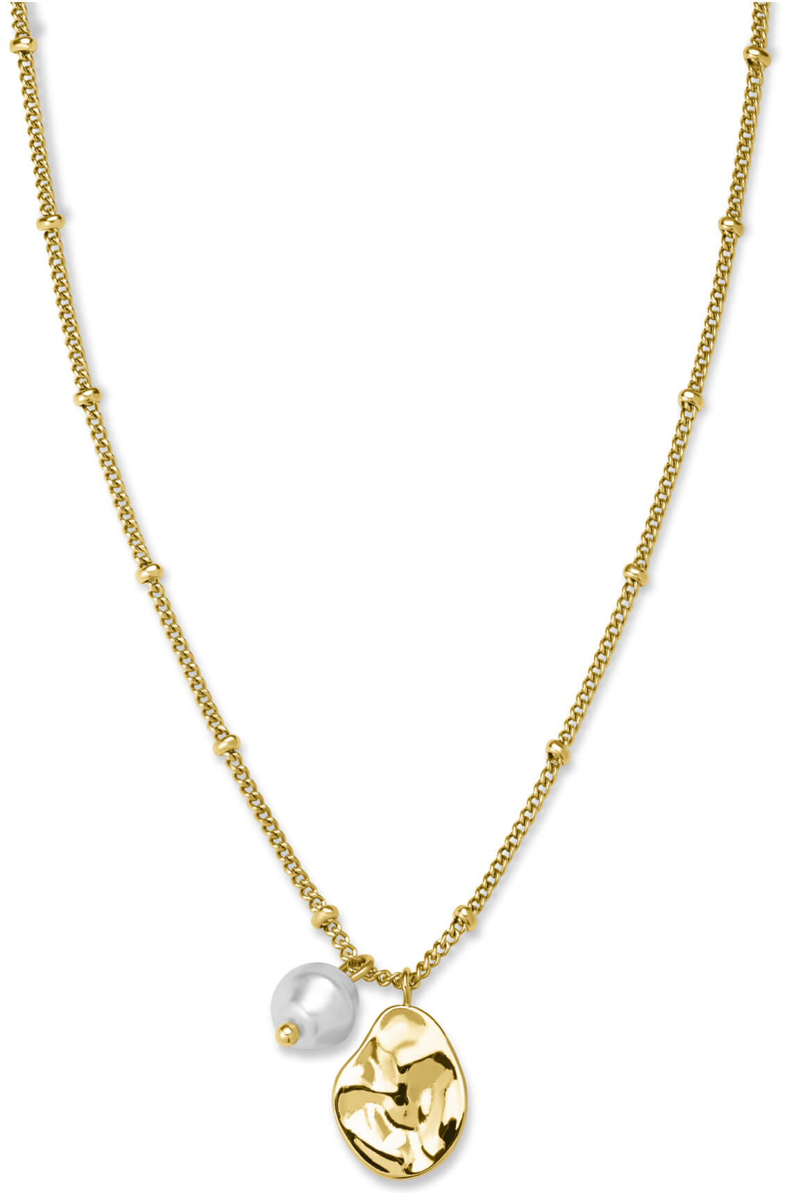 Rosefield Pozlátený oceľový náhrdelník s príveskami Toccombo JTNPG-J446