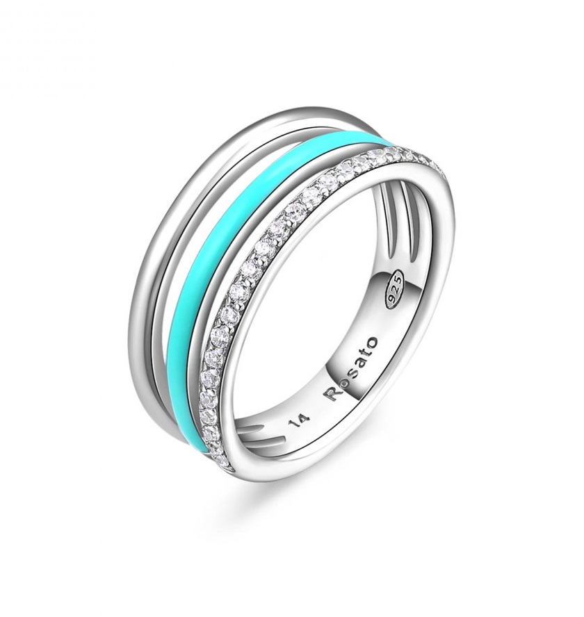 Rosato Nádherný stříbrný prsten Gaia RZGA35 56 mm