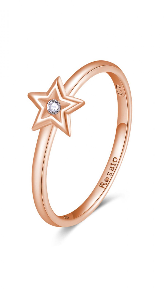 Rosato Půvabný bronzový prsten s hvězdičkou Allegra RZA028 58 mm