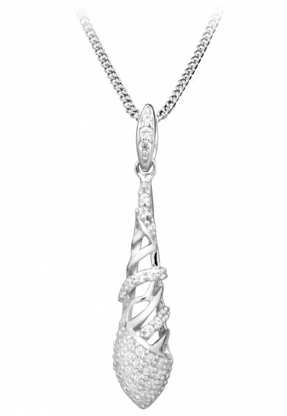 Silver Cat Elegantný náhrdelník so zirkónmi SC366
