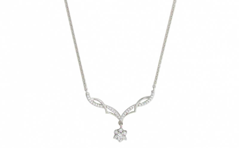 Silver Cat Romantický náhrdelník so zirkónmi SC401