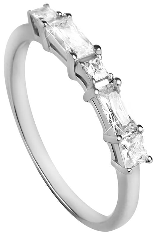 Silver Cat Žiarivý prsteň so zirkónmi SC302 56 mm