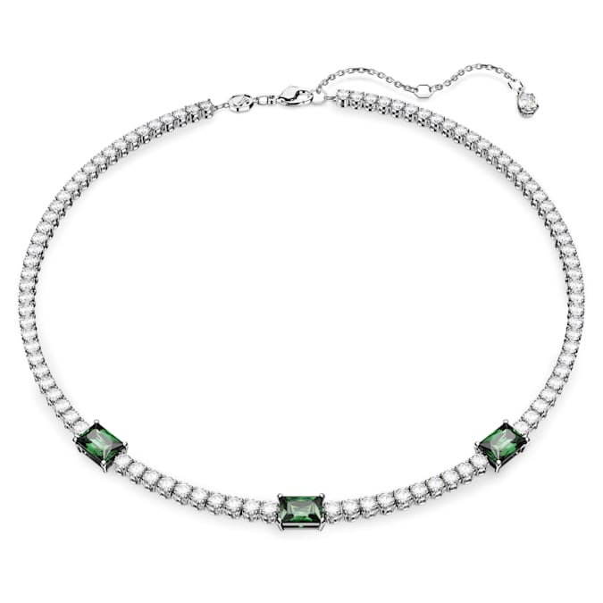 Swarovski Blyštivý náhrdelník s kryštálmi Matrix Tennis 5666168