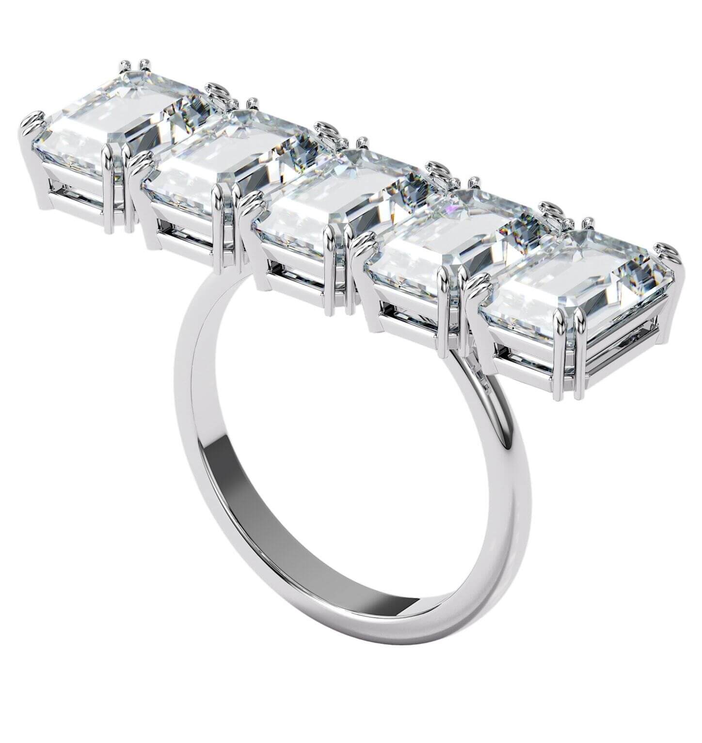 Swarovski Masívny trblietavý prsteň s kryštálmi Millenia 5610730 52 mm