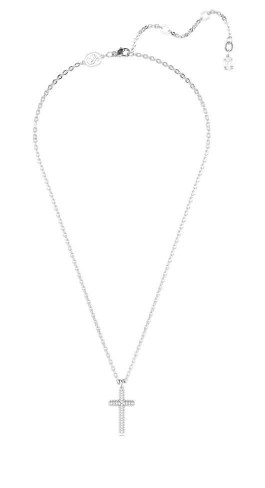 Swarovski Nadčasový náhrdelník Kříž s krystaly Insigne 5675577