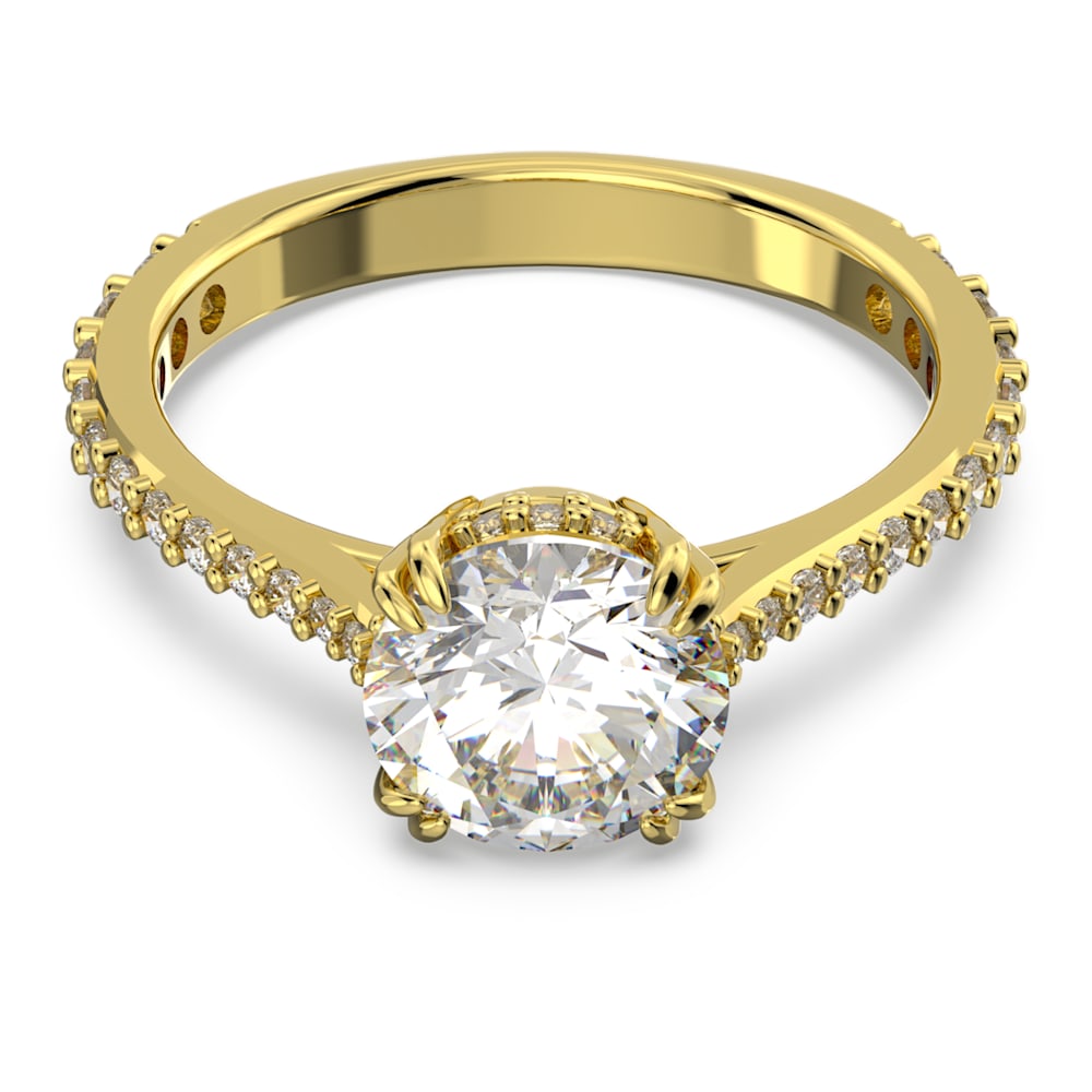 Swarovski -  Nádherný pozlacený prsten s krystaly Constella 5642619 60 mm