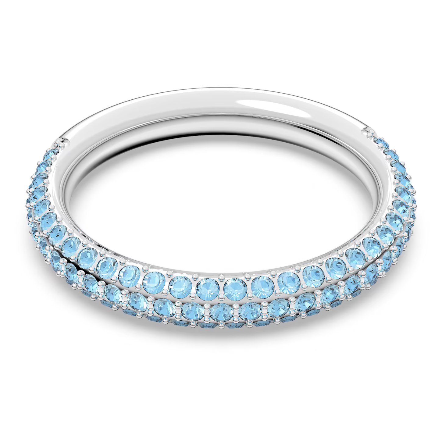Swarovski Nádherný prsten s modrými krystaly Swarovski Stone 5642903 55 mm