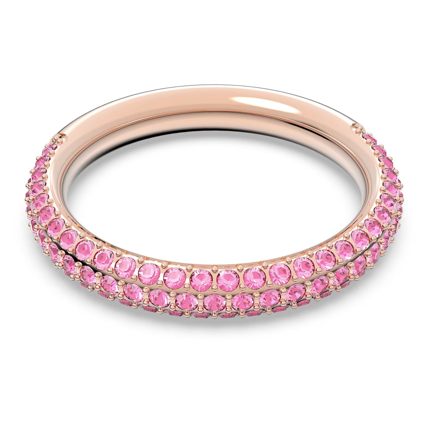 Swarovski Nádherný prsten s růžovými krystaly Swarovski Stone 5642910 52 mm
