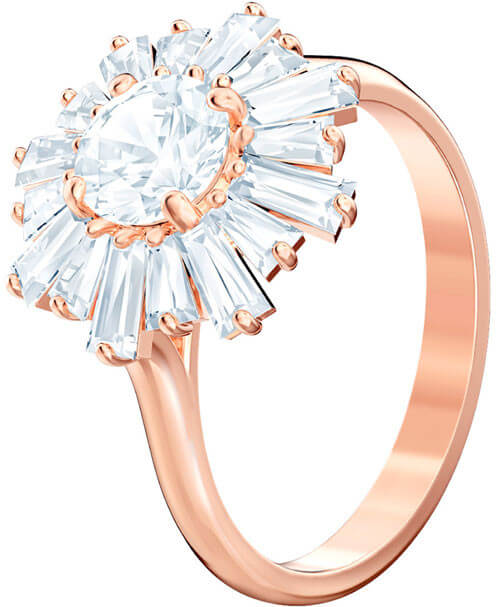 Swarovski Oslnivý bronzový prsten Sunshine 5474917 58 mm