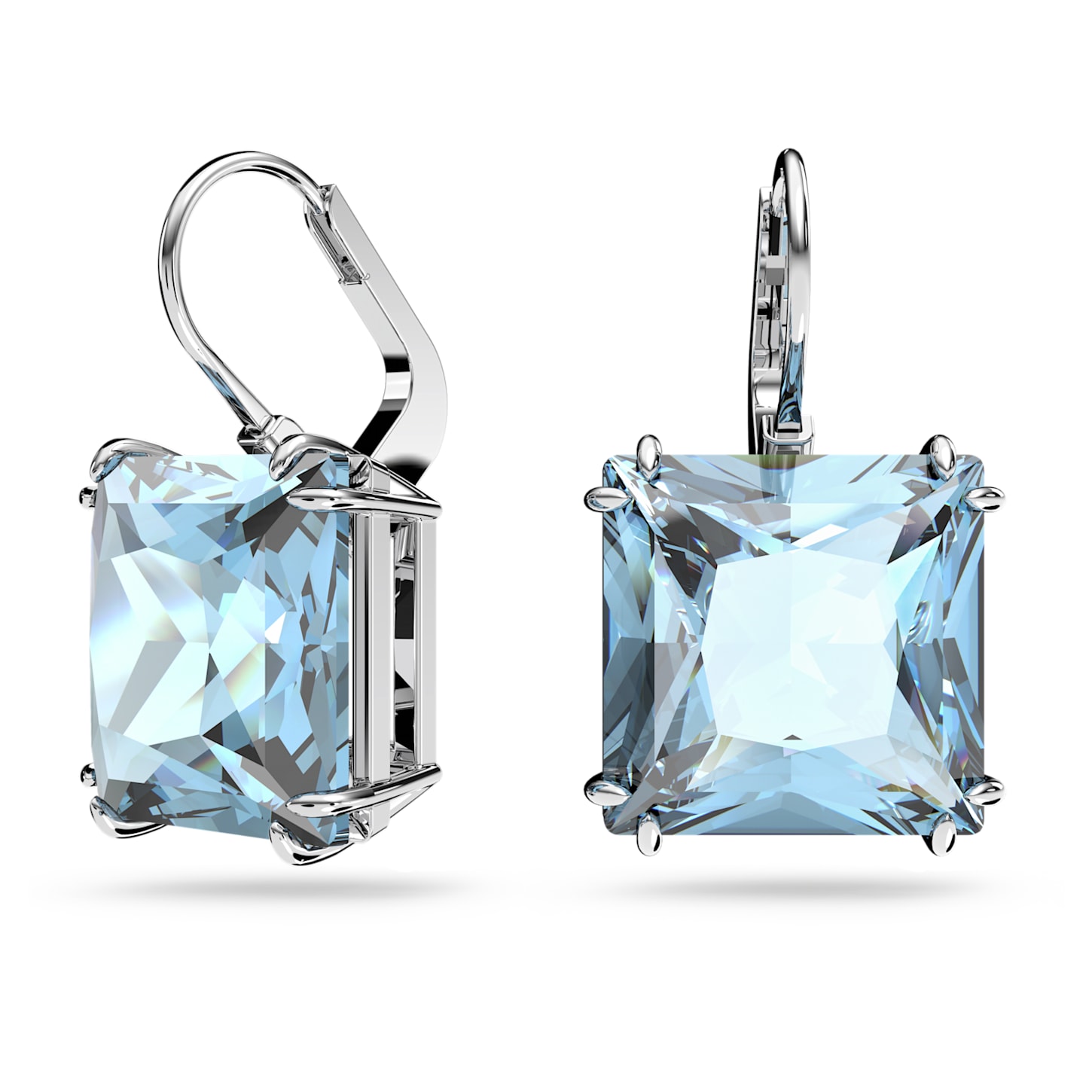 Swarovski -  Výrazné visací náušnice s modrými krystaly Millenia 5619472