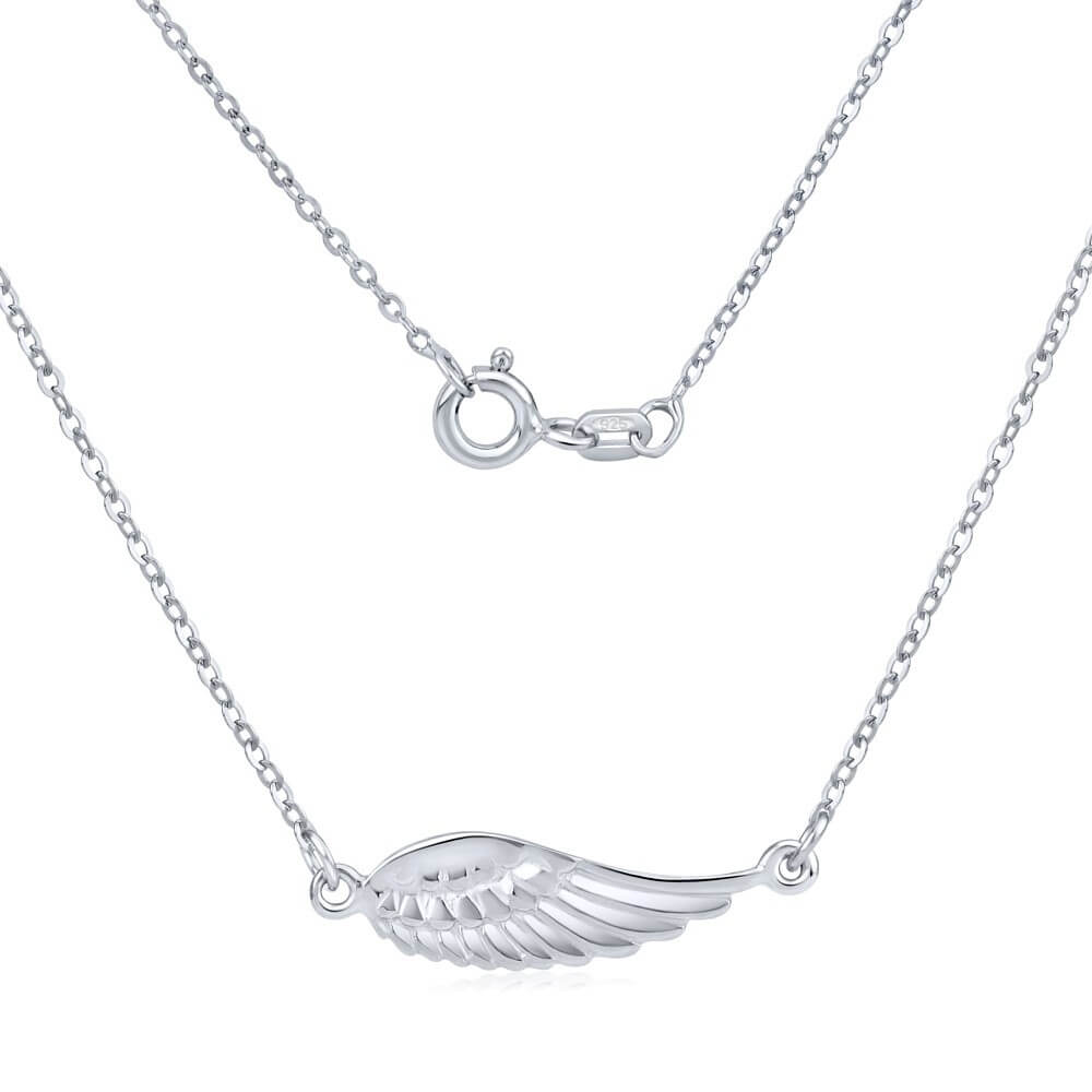 Silvego -  Stříbrný náhrdelník Andělské křídlo SMJN13FC4ZT