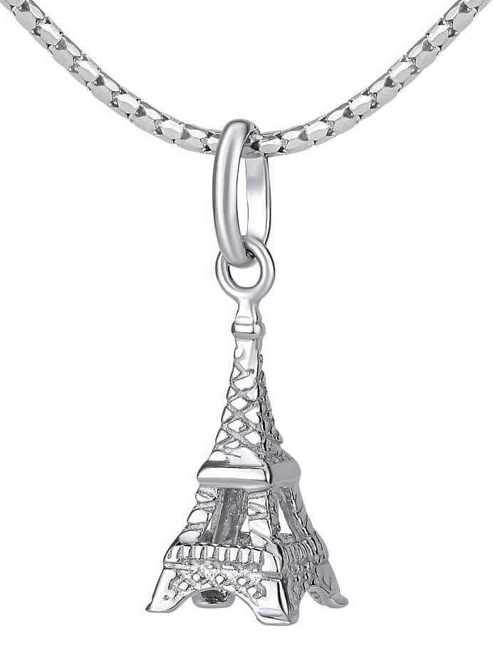 Silvego -  Stříbrný přívěsek Eiffelova věž ZTJP43502
