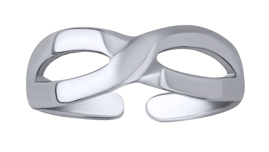 Silvego Stříbrný prsten na nohu Infinity Ursula PRM11662R
