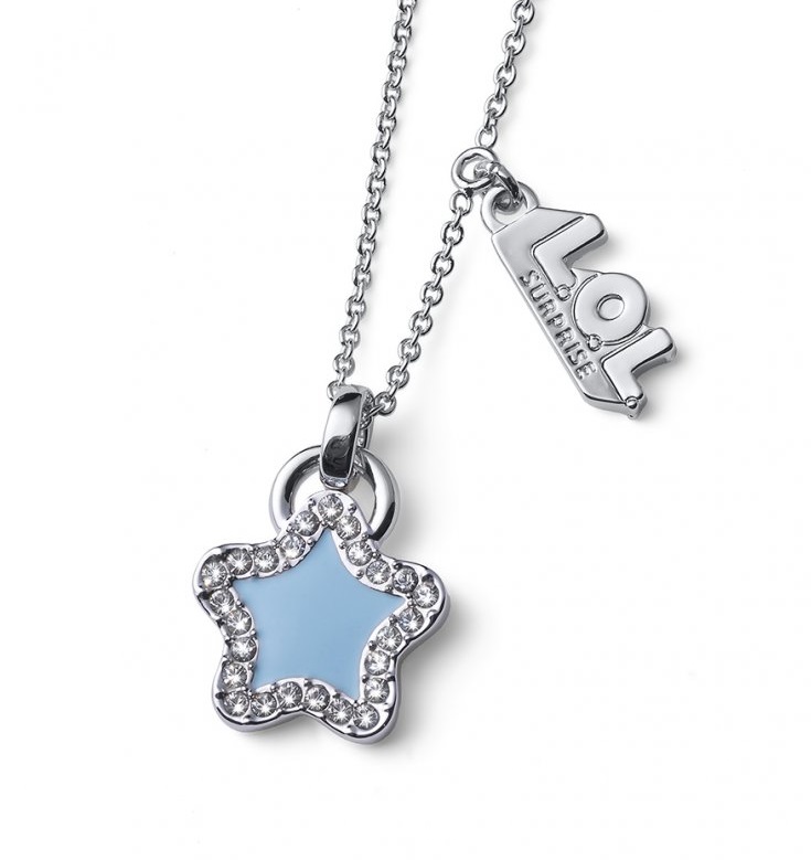 L.O.L. Surprise! Dievčenské náhrdelník Hviezdička s kryštálmi Star L1003BLU