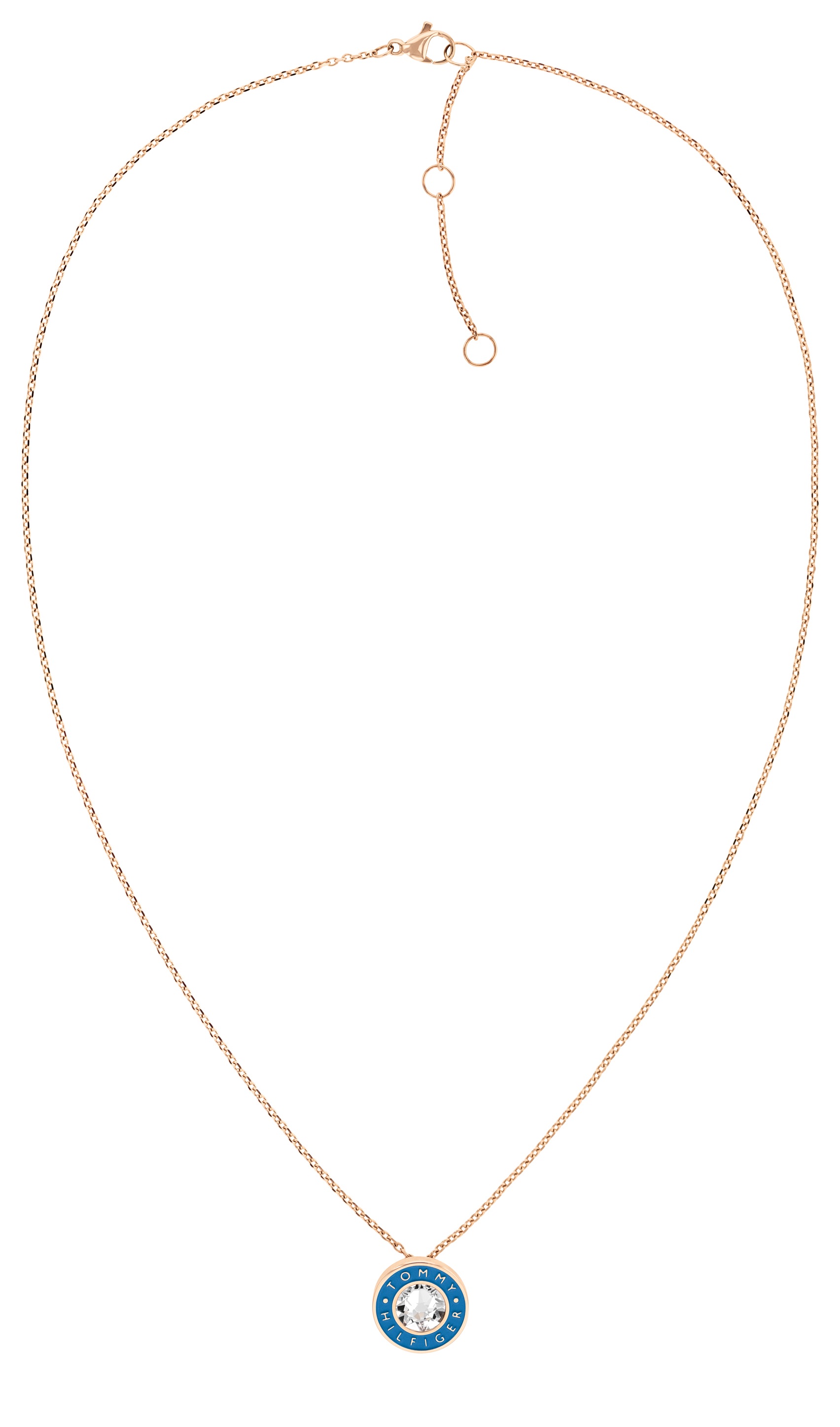 Tommy Hilfiger Elegantní bronzový náhrdelník s krystalem Layered 2780802