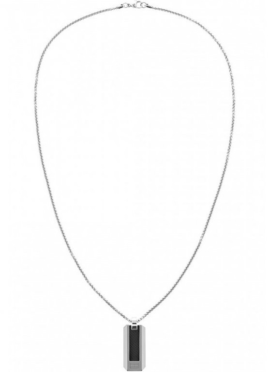 Tommy Hilfiger Elegantný oceľový náhrdelník s vojenskou známkou 2790354