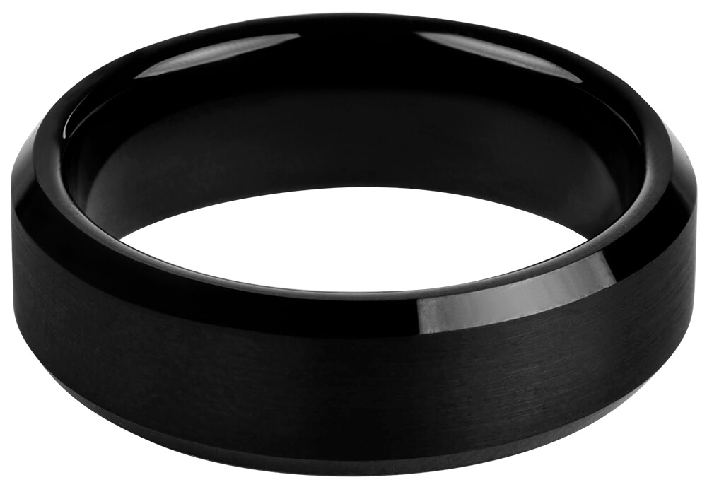 Troli Černý ocelový prsten 67 mm
