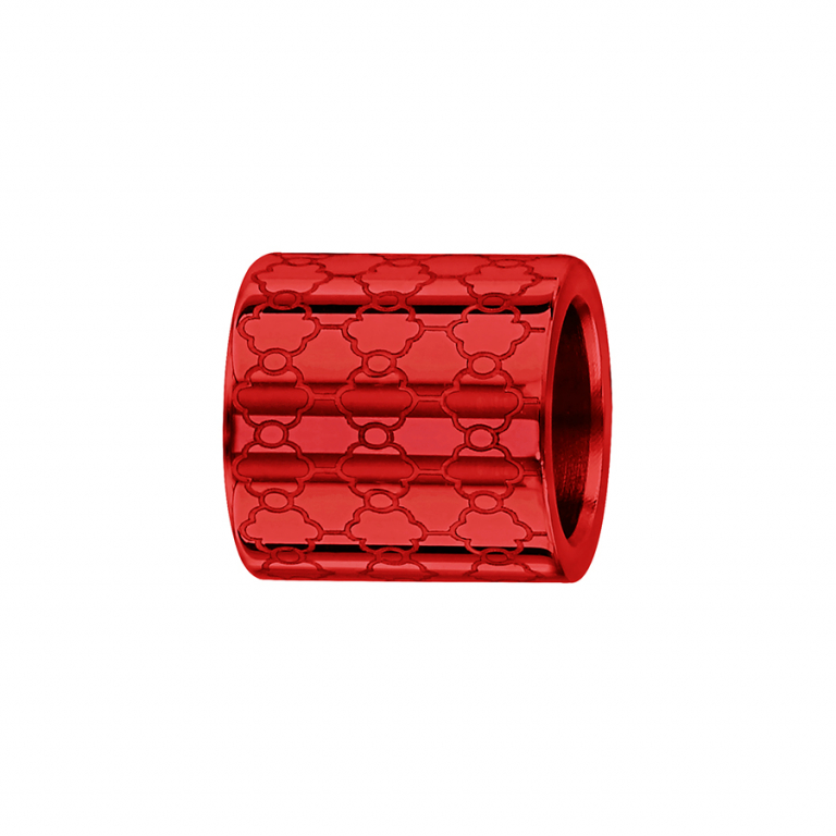 Troli Červená hliníková korálka na náramky B15012R